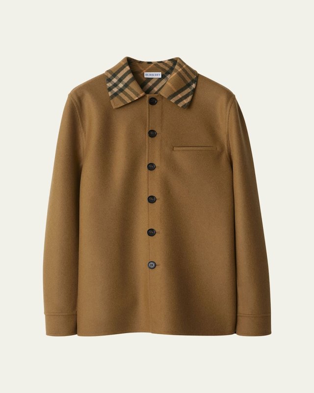 Cie Check Collar Shirt Jacket